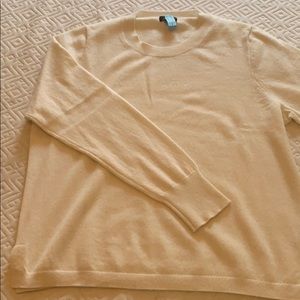 Cream JCrew Cashmere Sweater